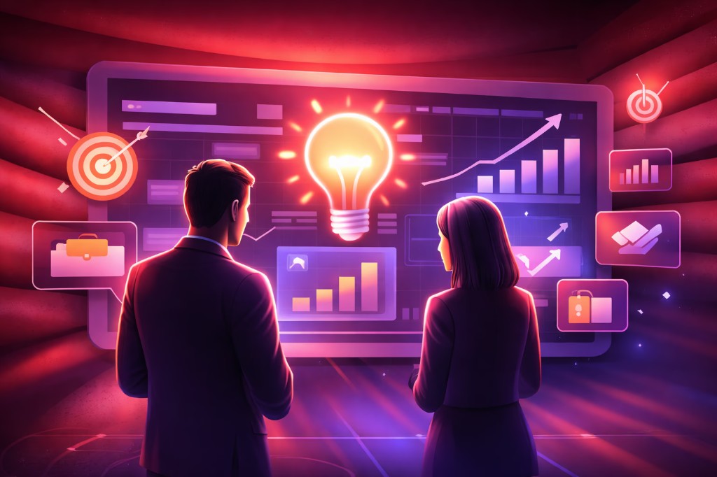Illustratie: kleurrijke gebruikersinterfaces en digitale producten